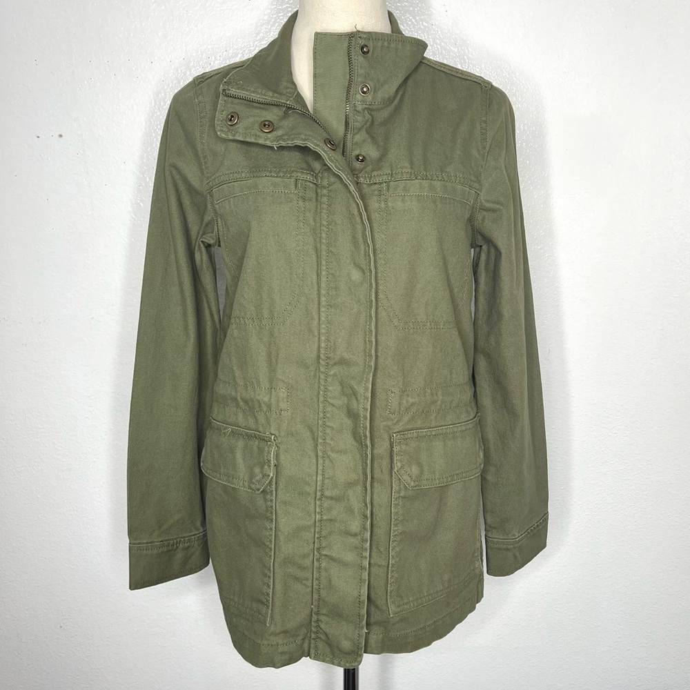 MADEWELL Dispatch Jacket Olive Army Green Military Style Canvas Size XS - Picture 5 of 15